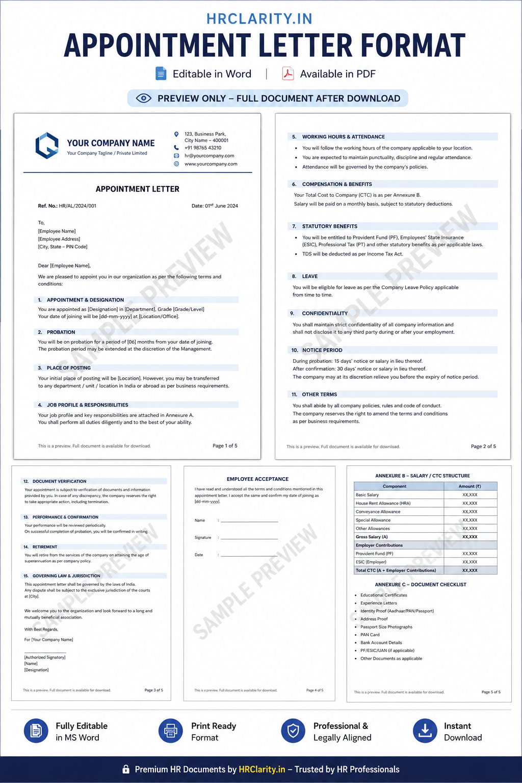 Appointment Letter